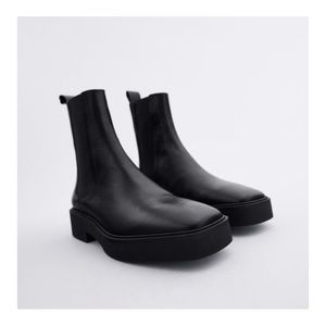 Zara leather boots